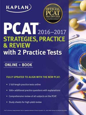 cover image of Kaplan PCAT 2016-2017 Strategies, Practice, and Review with 2 Practice Tests